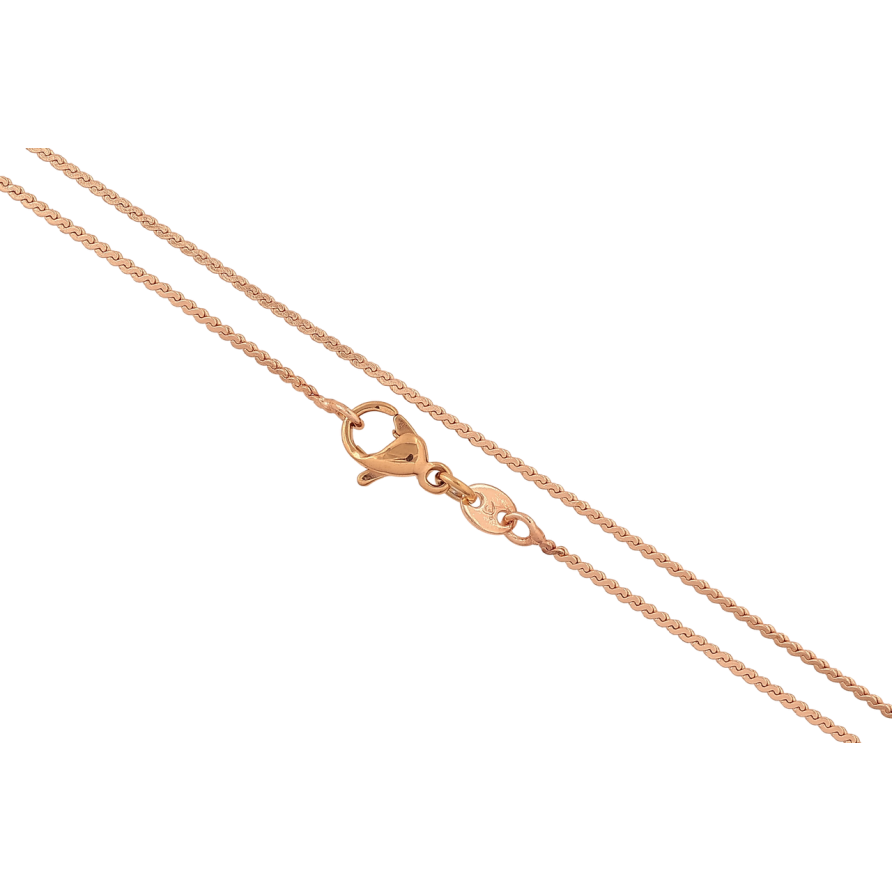 Цепочка Xuping M&L Цвет 18К Плетение Серпантин длина 46см х 1мм фото №1