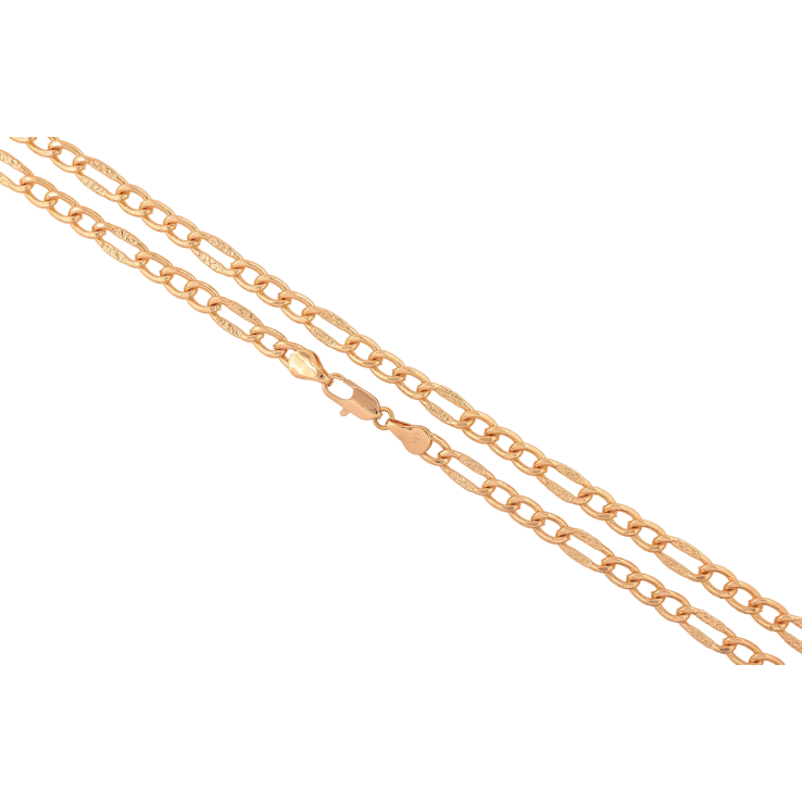 Цепочка Xuping M&L Цвет 18К Плетение Фигаро длина 50см х 5мм фото №3 Цепочка Xuping M&L Цвет 18К Плетение Фигаро длина 50см х 5мм фото №3