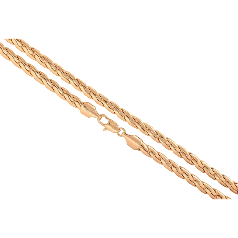 Цепочка Xuping цвет Позолота 18K Плетение Фантазийное длина 50см х 5мм фото №1