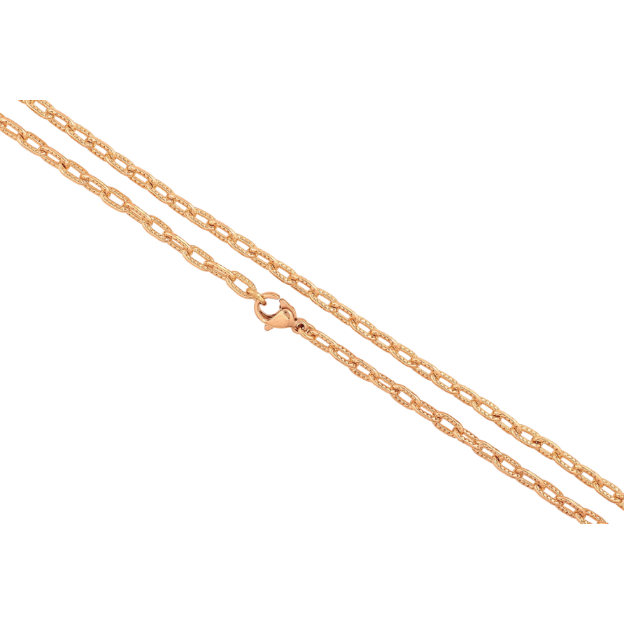 Цепочка Xuping цвет Позолота 18K Плетение Якорное с узором длина 50см х 3мм фото №1