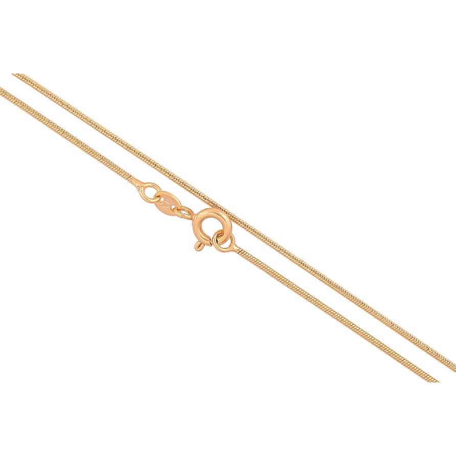 Цепочка Xuping цвет Позолота 18K Плетение Ювелирный шнур длина 50см х 1мм фото №1