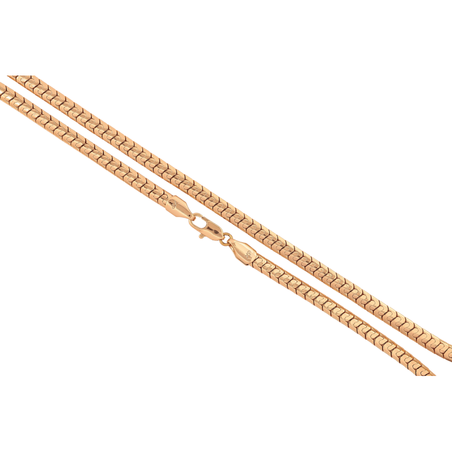 Цепочка Xuping цвет Позолота 18K Плетение Фантазийное длина 50см х 5мм фото №1