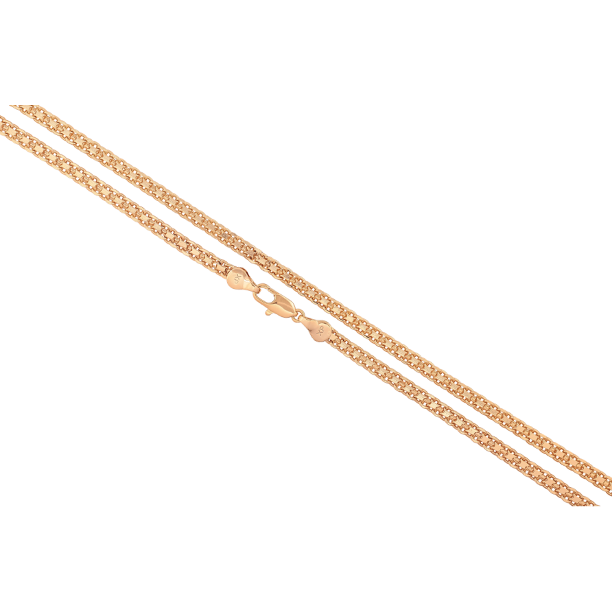 Цепочка Xuping цвет Позолота 18K Плетение Итальянский Бисмарк длина 49см х 4мм фото №1