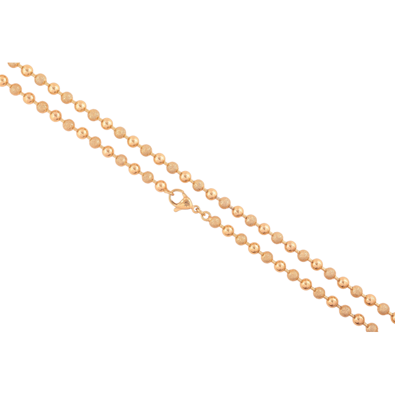 Цепочка Xuping цвет Позолота 18K Плетение Перлина длина 60см х 4мм фото №2