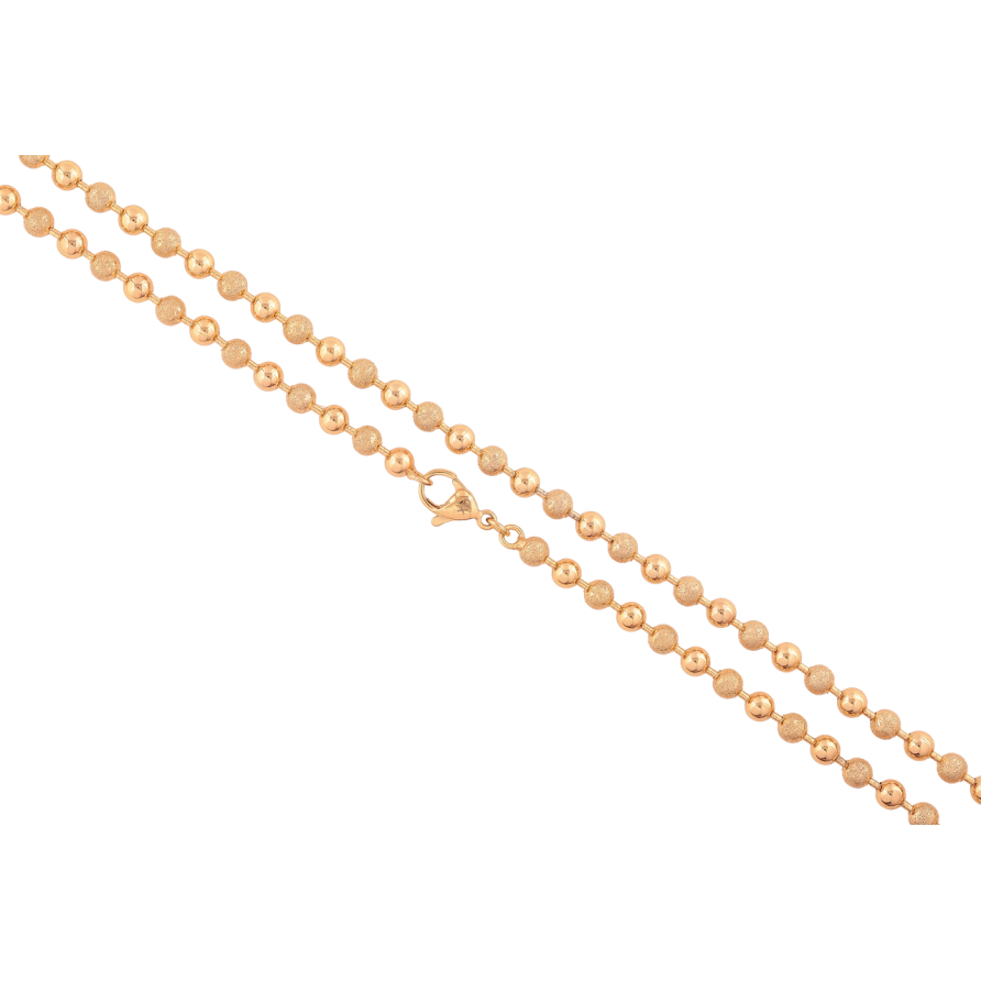 Цепочка Xuping цвет Позолота 18K Плетение Перлина длина 60см х 4мм фото №1