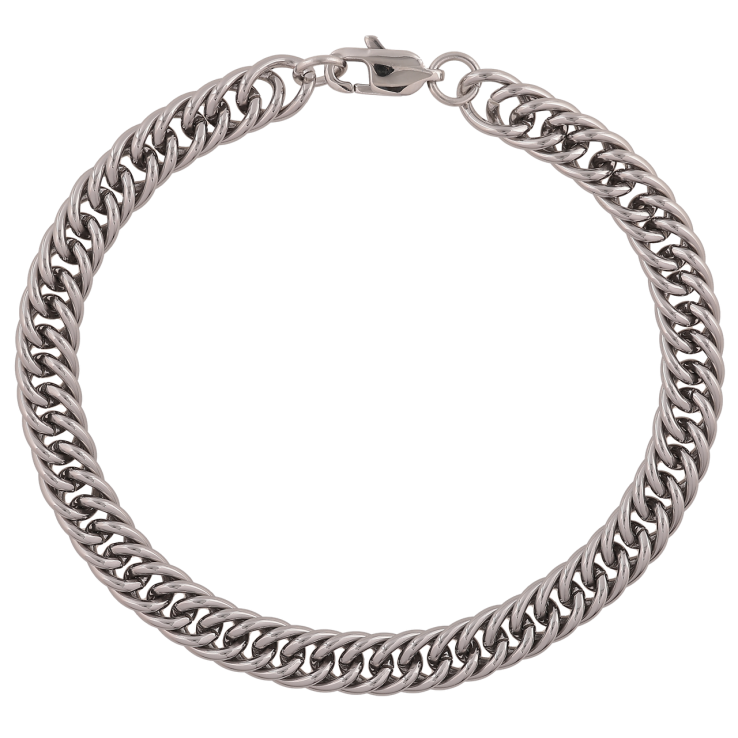 Браслет Xuping ТТМ Stainless Steel цвет Родий Цепочка Кобра длина 20,5 см х 4 мм фото №9