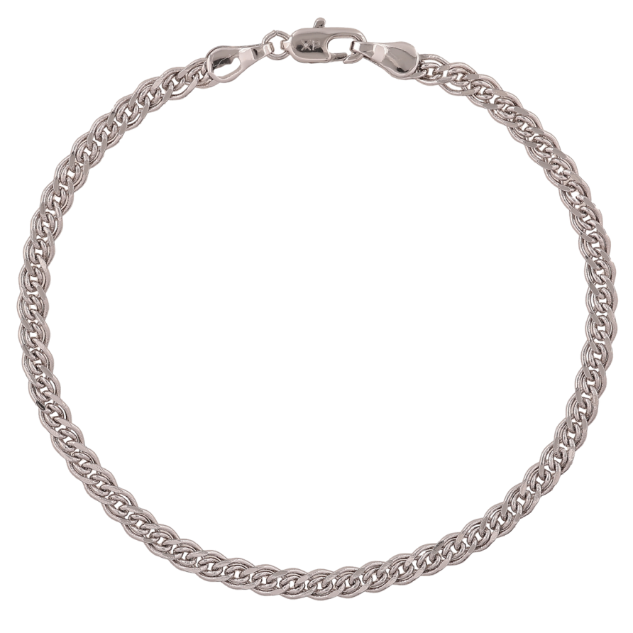 Браслет Xuping Колір Родій Ланцюжок плетіння Нонна довжина 20.5см х 4мм фото №1