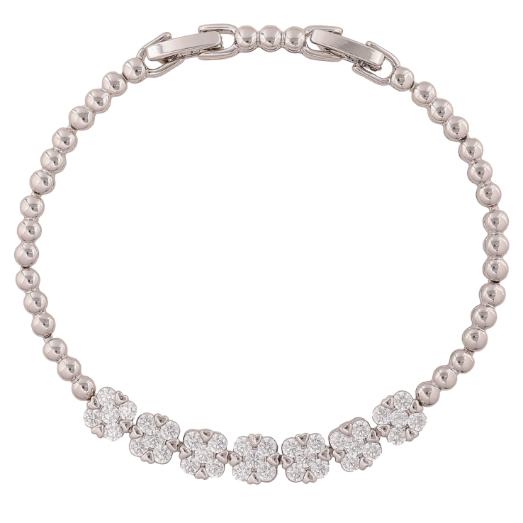 Браслет Xuping Колір Родій Візерунок з кристалами розмір з доп. замком 17,19см х 3-6мм фото №15 Браслет Xuping Колір Родій Візерунок з кристалами розмір з доп. замком 17,19см х 3-6мм фото №15