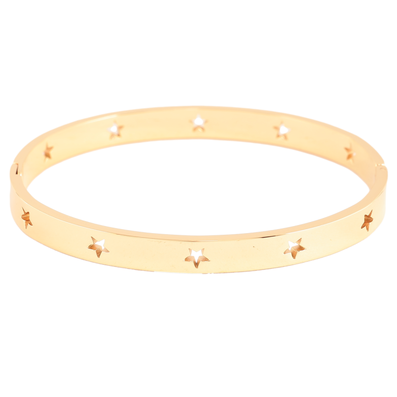 Браслет Xuping колір 18К Візерунок зірочки ø 5.8см х 6мм фото №1