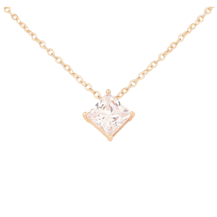 Кулон на ланцюжку Xuping M&L Колір 18К Кристал, 8х8мм розмір 45-51см х 2мм фото №11