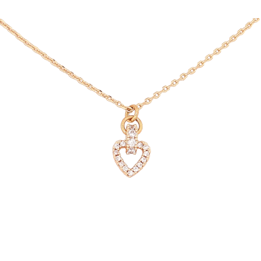Кулон на ланцюжку Xuping M&L Колір 18К Мініатюрне сердечко розмір 46-52см х 1мм фото №1