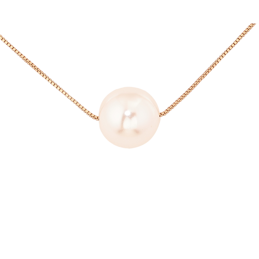 Кулон на цепочке Xuping M&L Цвет 18К Жемчужная бусина, ø 10мм размер 42-48 см х 1 мм фото №1