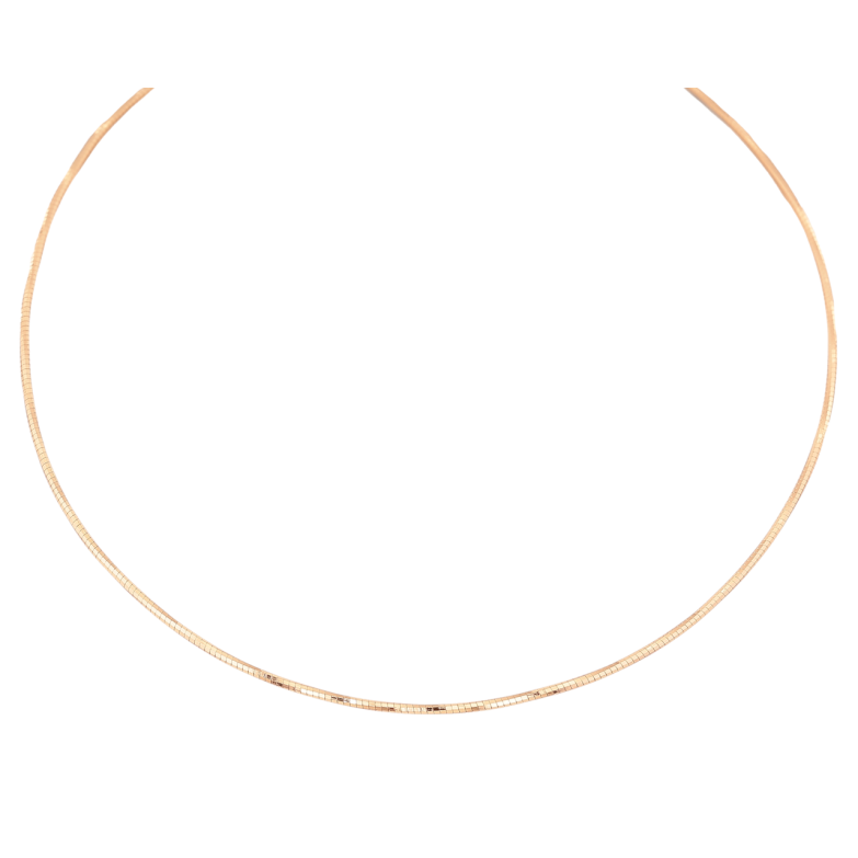 Кольє Xuping M&L Колір 18К Жорсткий Ювелірний шнур довжина 44см х 1.5мм фото №1 Кольє Xuping M&L Колір 18К Жорсткий Ювелірний шнур довжина 44см х 1.5мм фото №1