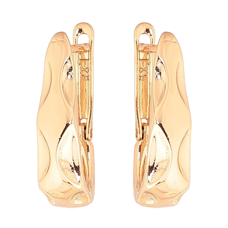 Сережки Xuping Колір Позолота 18K англійський замок Декоративний візерунок фото №22