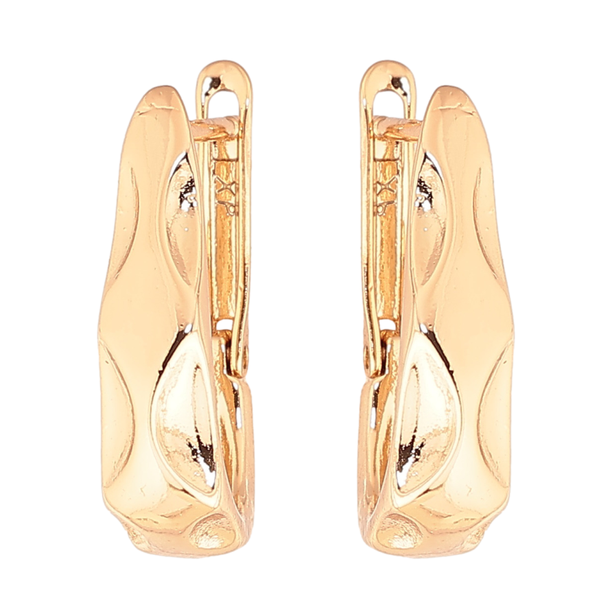 Сережки Xuping Колір Позолота 18K англійський замок Декоративний візерунок фото №1