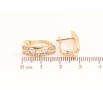 Серьги Xuping Цвет Позолота 18K английский замок Узор из разноцветных кристаллов фото №2