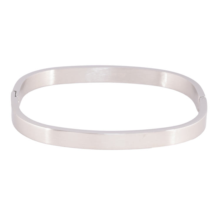 Браслет Xuping ТТМ Stainless Steel колір Родій Класичний ø 6см х 6мм фото №9