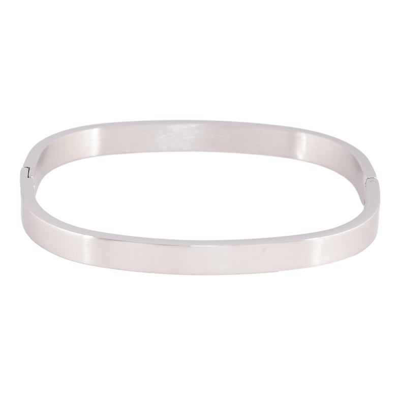 Браслет Xuping ТТМ Stainless Steel колір Родій Класичний ø 6см х 6мм фото №1 Браслет Xuping ТТМ Stainless Steel колір Родій Класичний ø 6см х 6мм фото №1