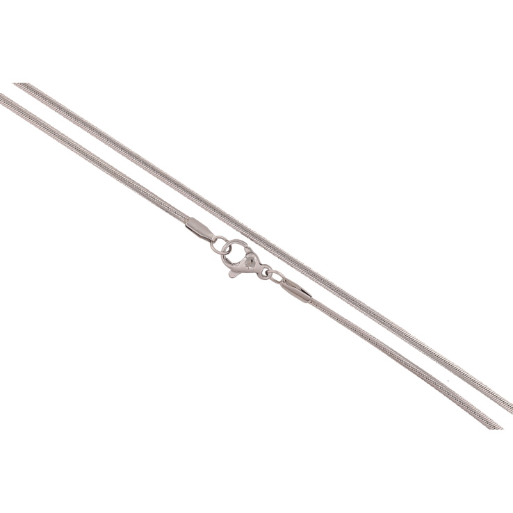 Ланцюжок Xuping ТТМ Stainless Steel колір Родій Плетіння Ювелірний шнур довжина 45см х 2мм фото №11