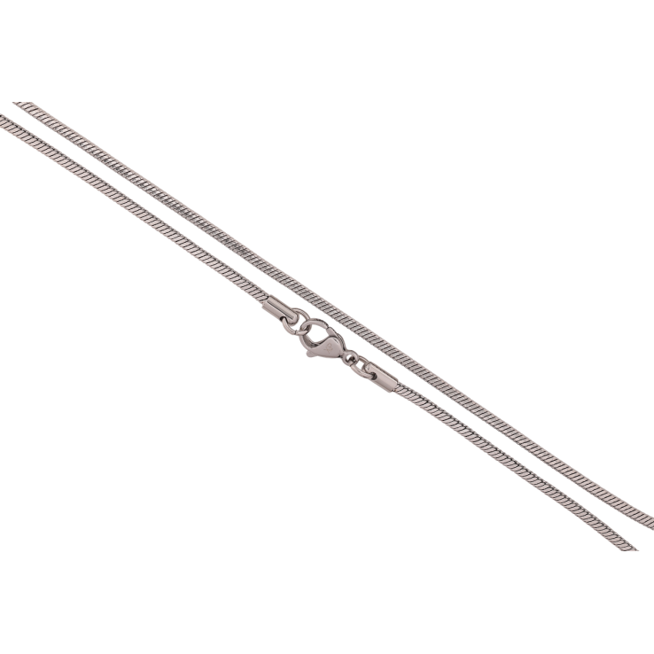 Ланцюжок Xuping ТТМ Stainless Steel колір Родій Плетіння Ювелірний шну 4-х гранний довжина 45см х 2мм фото №7