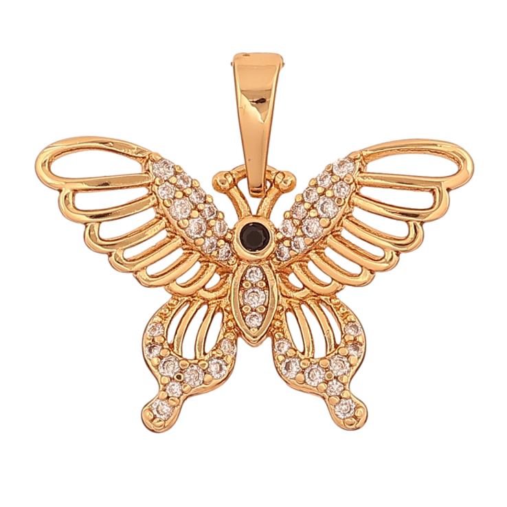 Кулон Xuping Позолота колір 18K Метелик для ланцюжка до 6мм фото №4 Кулон Xuping Позолота колір 18K Метелик для ланцюжка до 6мм фото №4