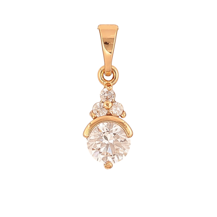 Кулон Xuping Позолота колір 18K Візерунок з інкрустацією кристалами для ланцюжка до 5мм фото №1