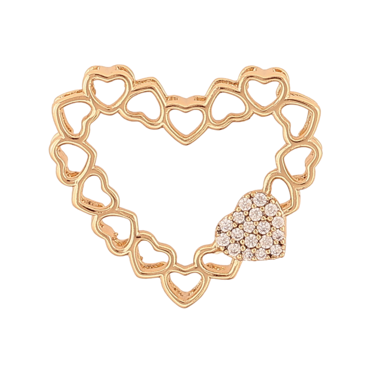 Кулон Xuping Позолота колір 18K Сердечко для ланцюжка до 2мм фото №3 Кулон Xuping Позолота колір 18K Сердечко для ланцюжка до 2мм фото №3