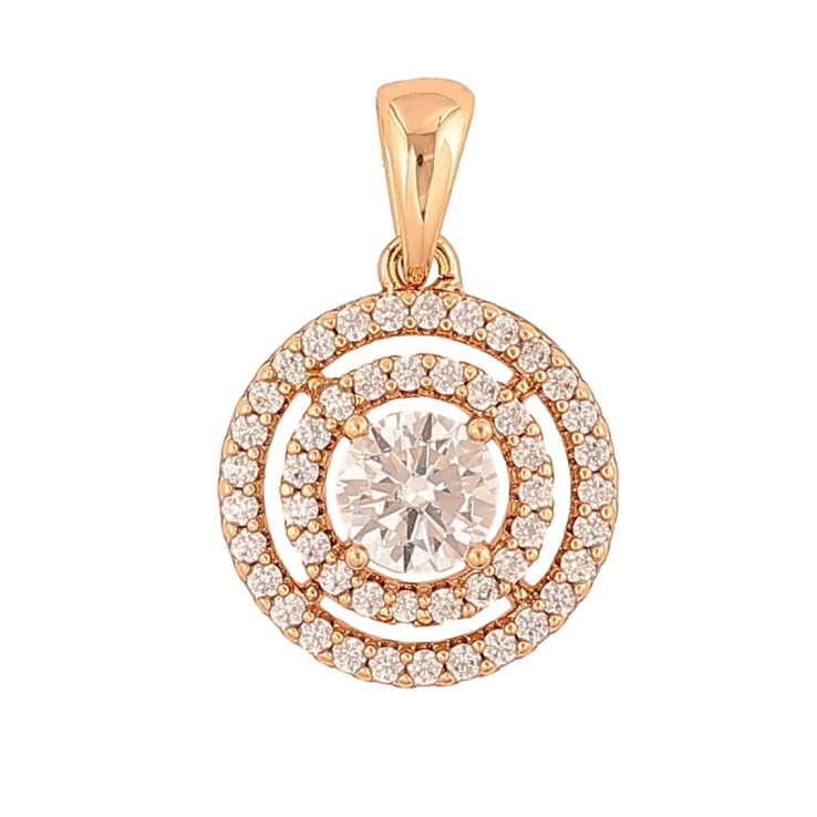 Кулон Xuping Позолота колір 18K Інкрустація кристалами для ланцюжка до 4мм фото №9 Кулон Xuping Позолота колір 18K Інкрустація кристалами для ланцюжка до 4мм фото №9