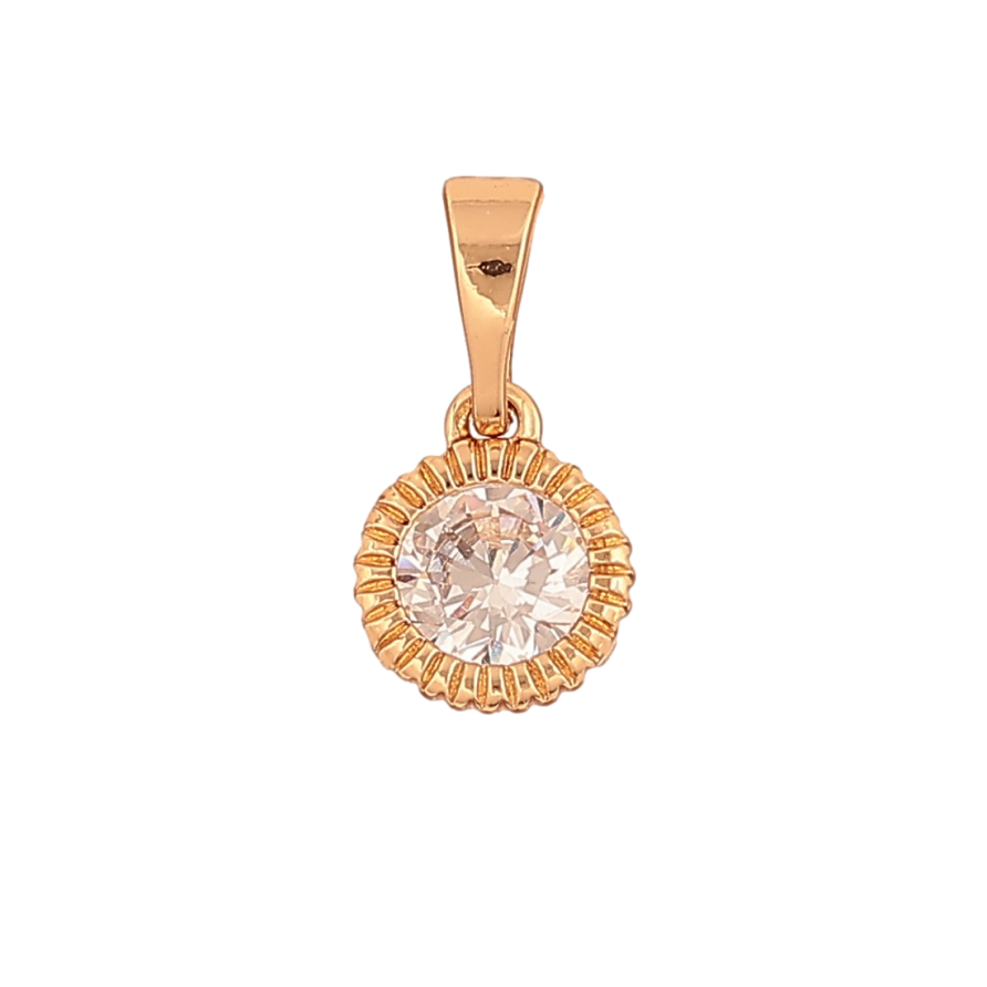 Кулон Xuping Позолота колір 18K Кристал, ø 8мм для ланцюжка до 5мм фото №1