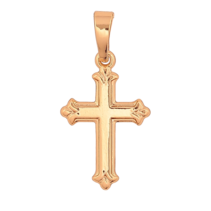 Кулон Xuping Колір Позолота 18K Хрест для ланцюжка до 5мм фото №3