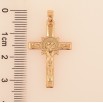 Кулон Xuping Колір Позолота 18K Хрест з Розп'яттям для ланцюжка до 5мм фото №2 Кулон Xuping Колір Позолота 18K Хрест з Розп'яттям для ланцюжка до 5мм фото №2