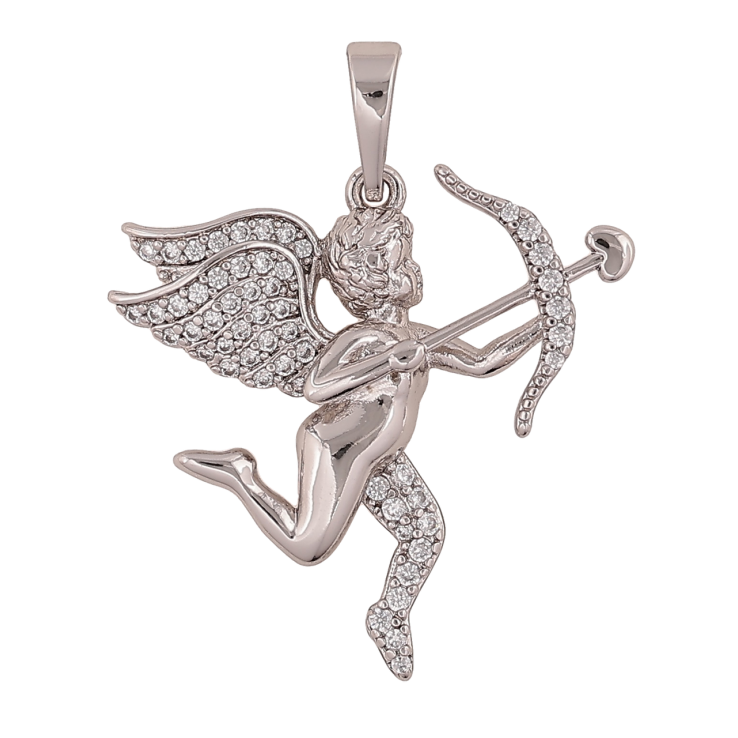 Кулон Xuping Колір Родій Амур для ланцюжка до 6мм фото №17 Кулон Xuping Колір Родій Амур для ланцюжка до 6мм фото №17