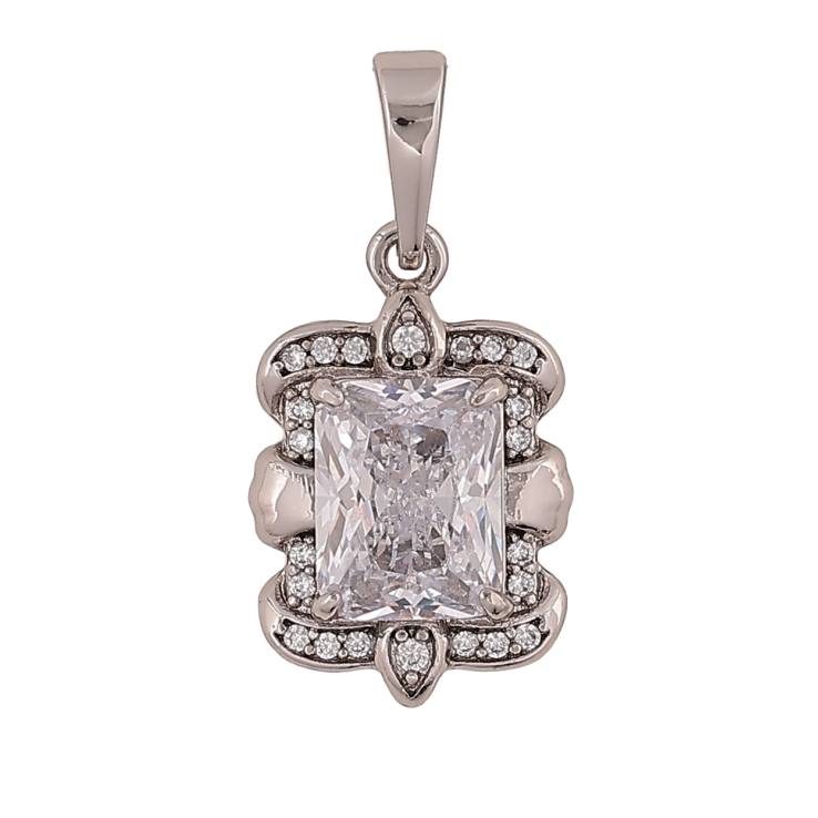 Кулон Xuping Колір Родій Кришталевий блиск для ланцюжка до 6мм фото №21 Кулон Xuping Колір Родій Кришталевий блиск для ланцюжка до 6мм фото №21