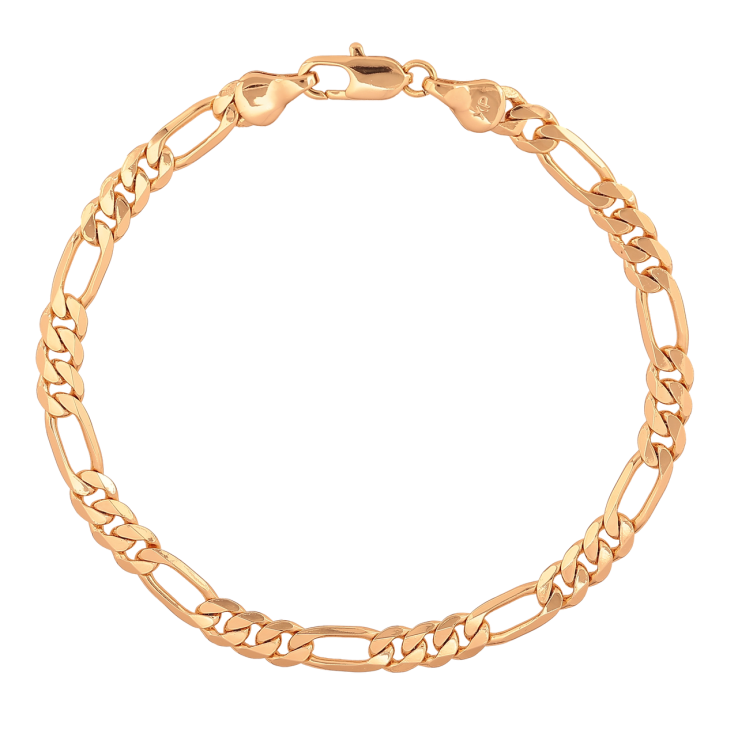 Браслет Xuping Цвет Позолота 18K Цепочка Фигаро размер 20см х 5мм фото №17