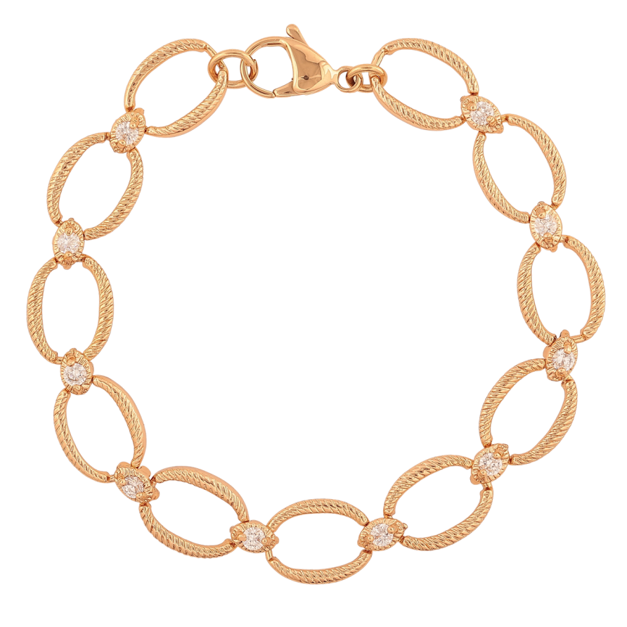 Браслет Xuping Колір Позолота 18K Візерунок з кристалами розмір 19см х 4-10мм фото №1