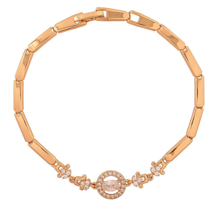 Браслет Xuping Колір Позолота 18K Візерунок з кристалами розмір 19см х 3-10мм фото №3