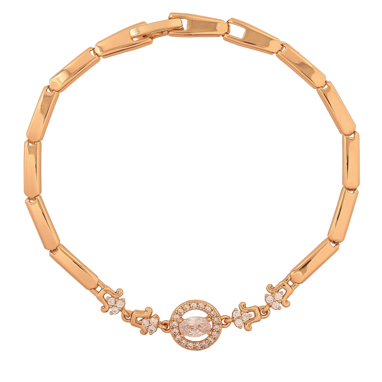 Браслет Xuping Цвет Позолота 18K Узор с кристаллами размер 19см х 3-10мм фото №3