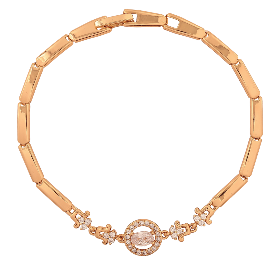 Браслет Xuping Колір Позолота 18K Візерунок з кристалами розмір 19см х 3-10мм фото №1