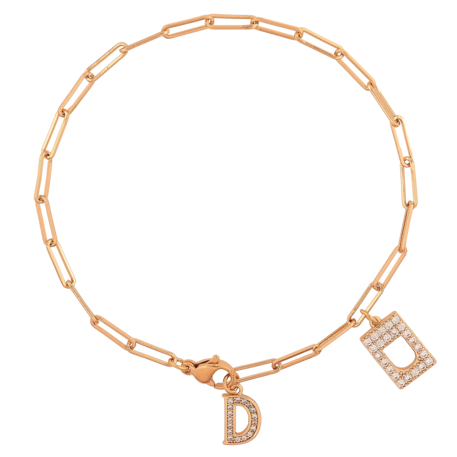 Браслет Xuping Колір Позолота 18K Ланцюжок з підвісками розмір 21см х 3мм фото №1