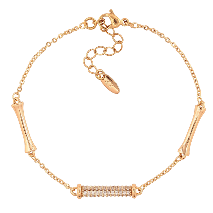 Браслет Xuping Колір Позолота 18K Ланцюжок з вставками розмір з дод. ланцюжком 17-20см х 1.5-4мм фото №14