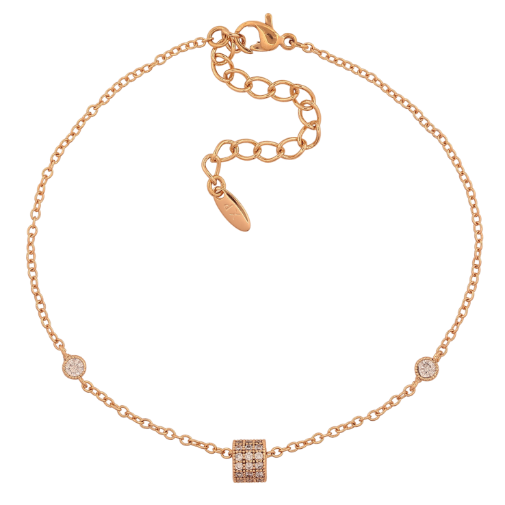 Браслет Xuping Колір Позолота 18K Ланцюжок з вставками розмір з дод. ланцюжком 19.5-24.5см х 1.5мм фото №17