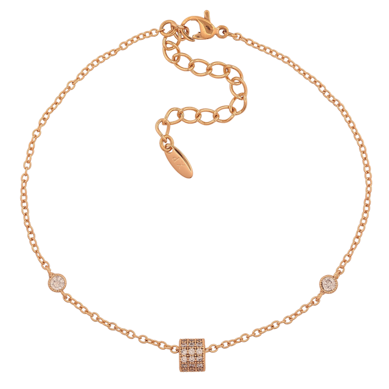 Браслет Xuping Колір Позолота 18K Ланцюжок з вставками розмір з дод. ланцюжком 19.5-24.5см х 1.5мм фото №12