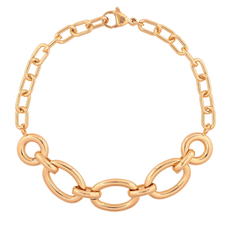 Браслет Xuping Колір Позолота 18K Ланцюжок Фантазійний розмір 19.5см х 5-12мм фото №23