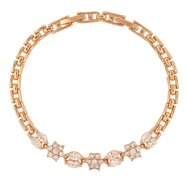 Браслет Xuping Колір Позолота 18K Кристальний візерунок розмір з додатковим замком 17,19см х 4-7мм фото №17
