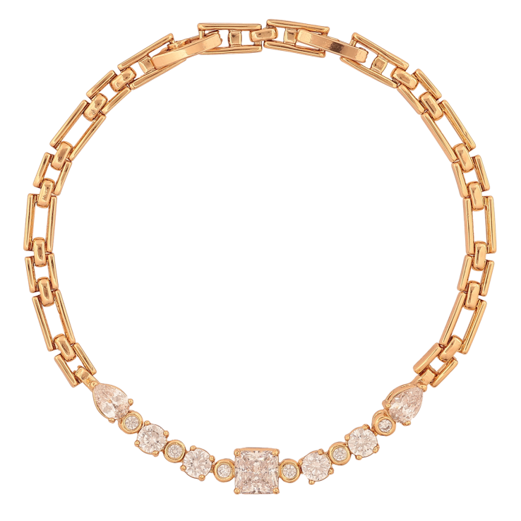 Браслет Xuping Колір Позолота 18K Доріжка кристалів розмір з додатковим замком 17.5,19.5см х 4-6мм фото №11