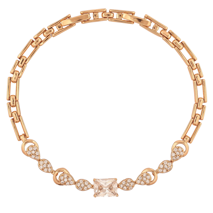 Браслет Xuping Колір Позолота 18K Інкрустація кристалами розмір з додатковим замком 18,20см х 4-6мм фото №10