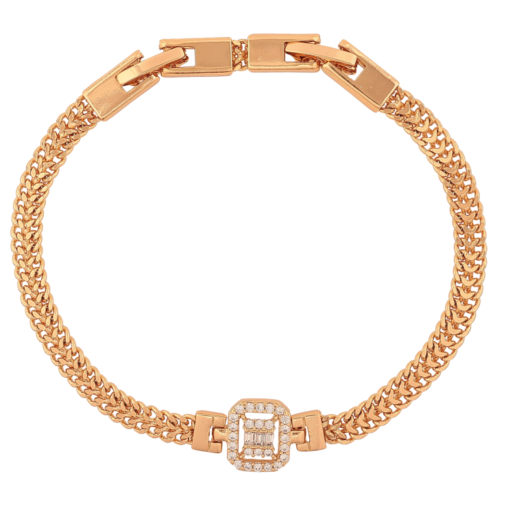 Браслет Xuping Колір Позолота 18K Ланцюжок з кристальною вставкою розмір з додатковим замком 17,19см х 5-10мм фото №14