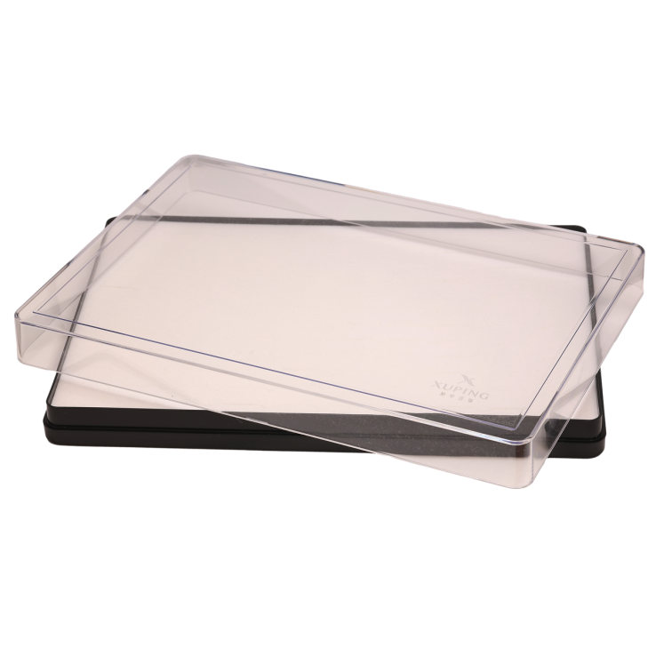 Підставка фірмова Б/В з написом Xuping під каблучки Планшет пластиковий з кришкою окремі секції 120шт чорна ДШВ-29.5х20.5х4см фото №19 Підставка фірмова Б/В з написом Xuping під каблучки Планшет пластиковий з кришкою окремі секції 120шт чорна ДШВ-29.5х20.5х4см фото №19