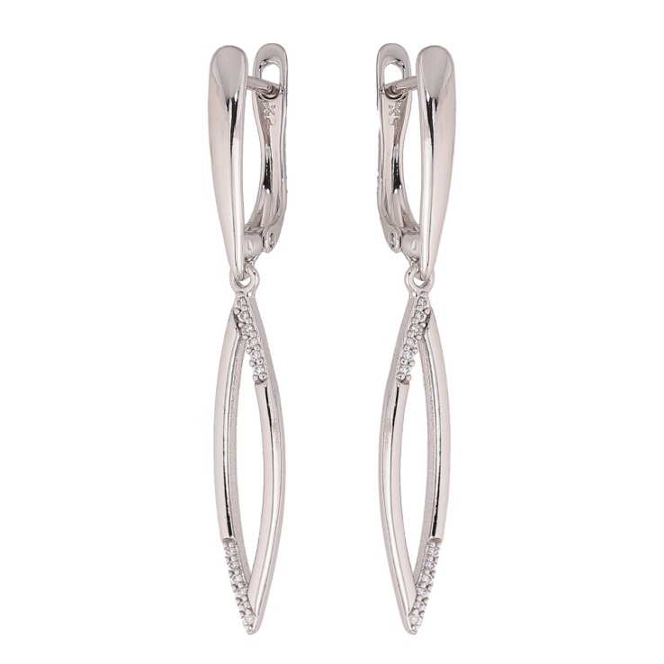 Сережки Xuping колір Родій англійський замок Декоративні підвіски фото №13