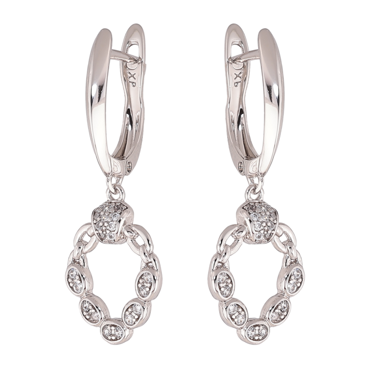 Сережки Xuping колір Родій англійський замок Декоративні підвіски фото №12